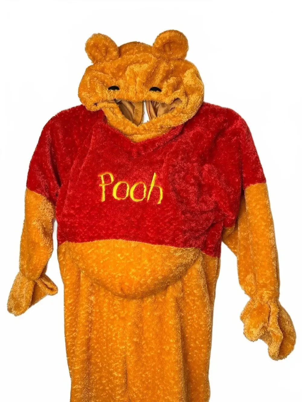 Disney Winnie the Pooh Kids Plush Halloween Costume Hooded One Piece Size S